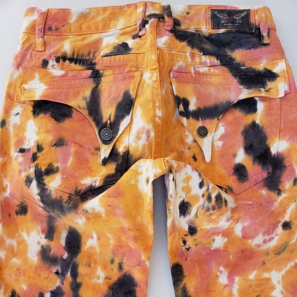 New Men ROBIN'S JEAN Long Flap Straight Leg Jeans - Picture 7 of 8